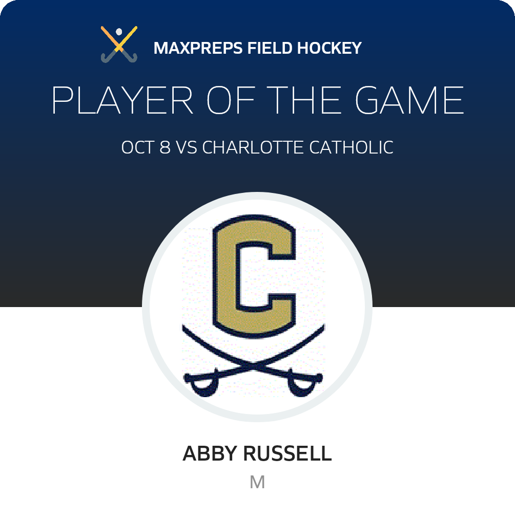 #11 Abby Russell Player of the Game badge
