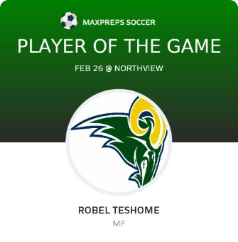 #05 Robel TESHOME Player of the Game badge