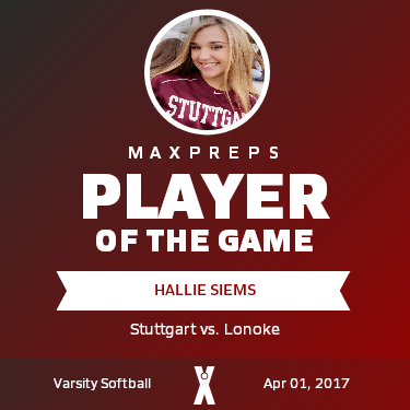 #7 Hallie Siems Player of the Game badge