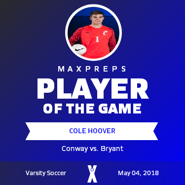 #1 Cole Hoover Player of the Game badge