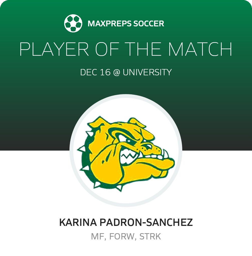 #15 K. Padron-Sanchez Player of the Game badge