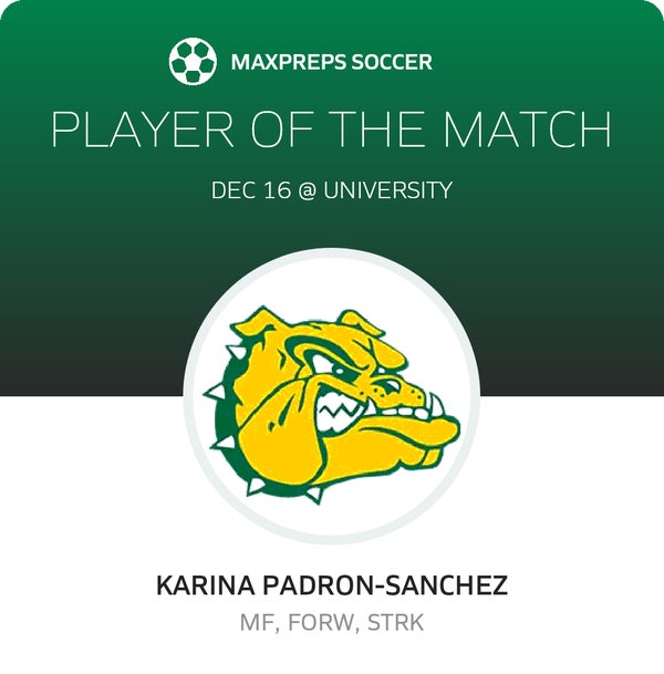 #15 K. Padron-Sanchez Player of the Game badge