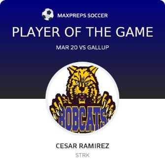 Cesar Ramirez Player of the Game badge