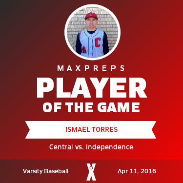 #9 Ismael Torres Player of the Game badge