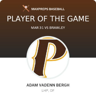#6 Adam Vanden Bergh Player of the Game badge