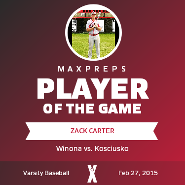 #2 Zack Carter Player of the Game badge