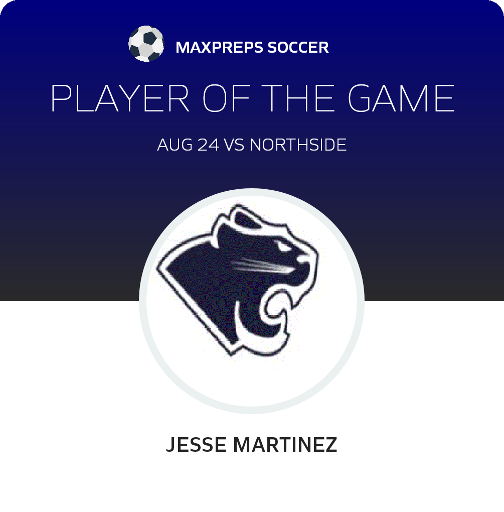 #7 Jesse Martinez Player of the Game badge