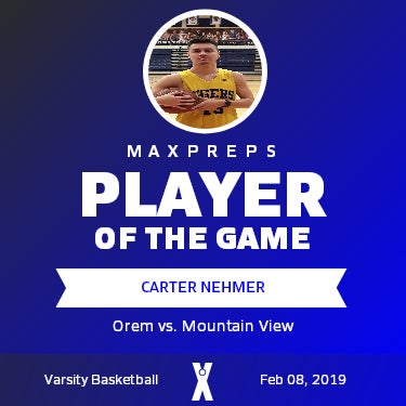 #13 Carter Nehmer Player of the Game badge