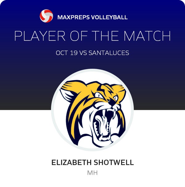 #15 Elizabeth Shotwell Player of the Game badge