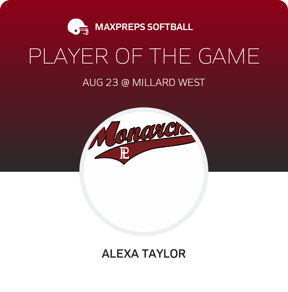 #7 Alexa Taylor Player of the Game badge