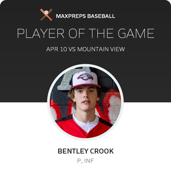 #23 Bentley Crook Player of the Game badge