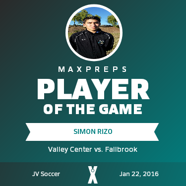 #2 Simon Rizo Player of the Game badge