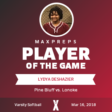 #10 Lydya Deshazier Player of the Game badge