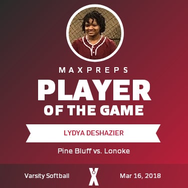 #10 Lydya Deshazier Player of the Game badge