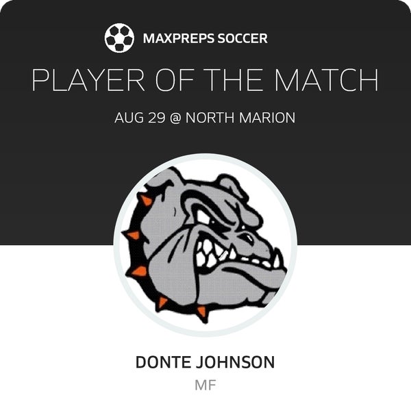 Donte Johnson, Martinsburg Man of the Match