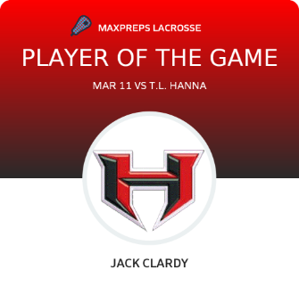 #13 Jack Clardy Player of the Game badge