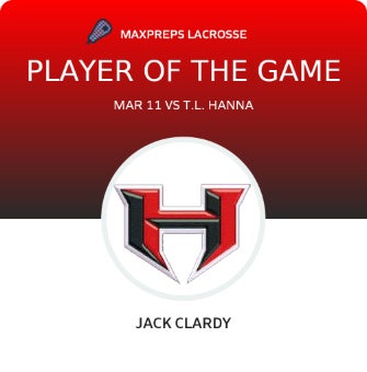 #13 Jack Clardy Player of the Game badge