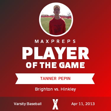 #20 Tanner Pepin Player of the Game badge