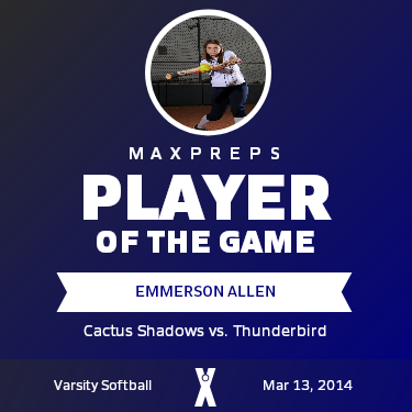 #9 Emmerson Allen Player of the Game badge