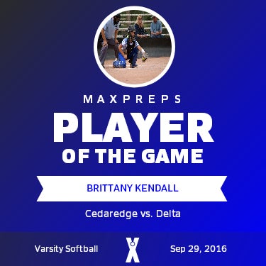 #4 Brittany Kendall Player of the Game badge