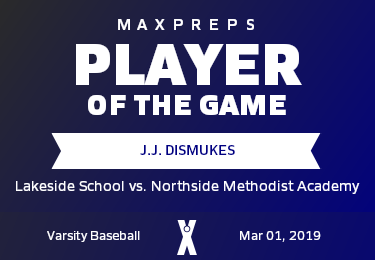 #8 J.J. Dismukes Player of the Game badge
