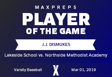 #8 J.J. Dismukes Player of the Game badge