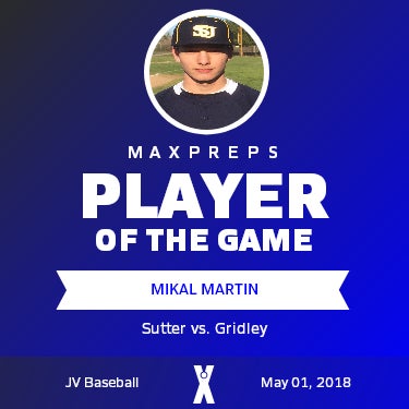 #7 Mikal Martin Player of the Game badge