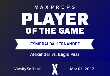 #17 Esmeralda Hernandez Player of the Game badge