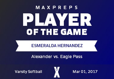#17 Esmeralda Hernandez Player of the Game badge