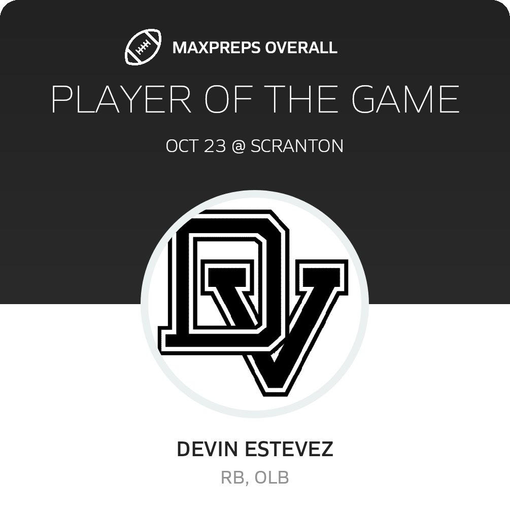 #24 Devin Estevez Player of the Game badge