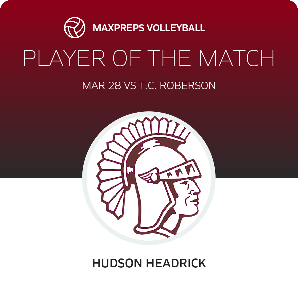 #12 Hudson Headrick Player of the Game badge