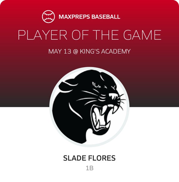 #24 Slade Flores Player of the Game badge