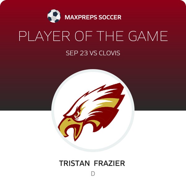 #14 Tristan Frazier Player of the Game badge