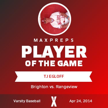 #23 TJ Egloff Player of the Game badge