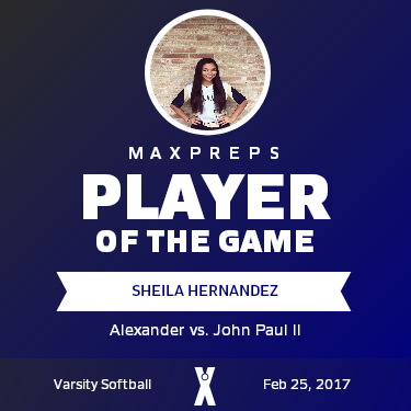 #14 Sheila Hernandez Player of the Game badge