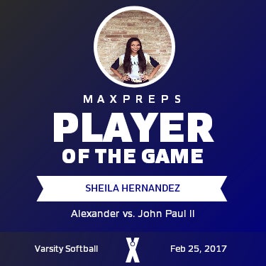 #14 Sheila Hernandez Player of the Game badge