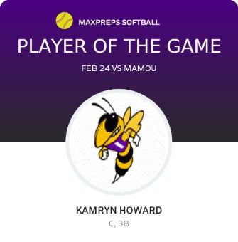 #10 Kamryn Howard Player of the Game badge