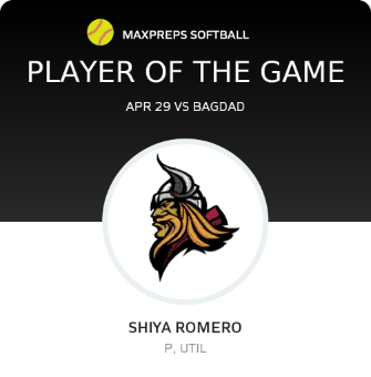 #8 Shiya Romero Player of the Game badge