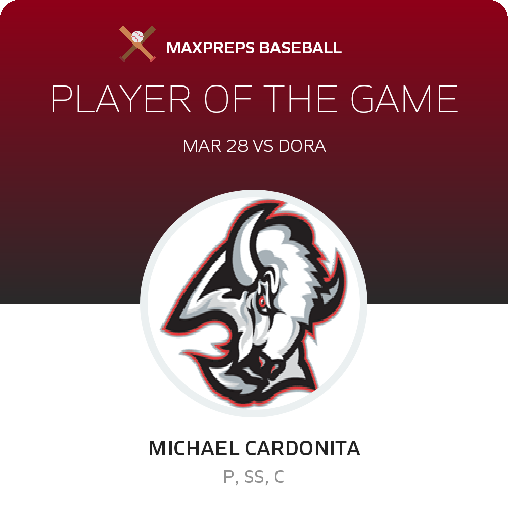 #27 Michael Cardonita Player of the Game badge
