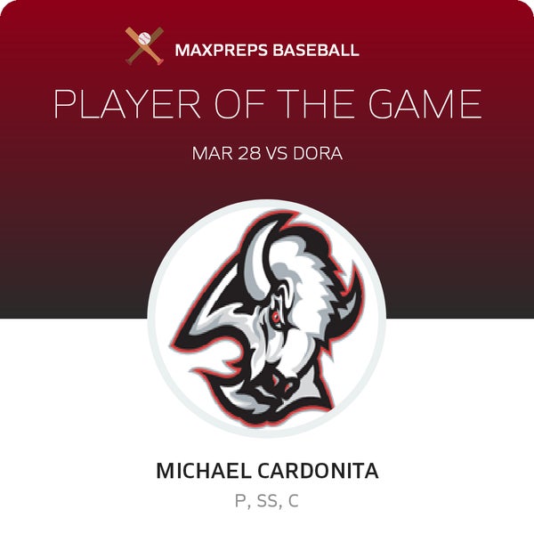 #27 Michael Cardonita Player of the Game badge