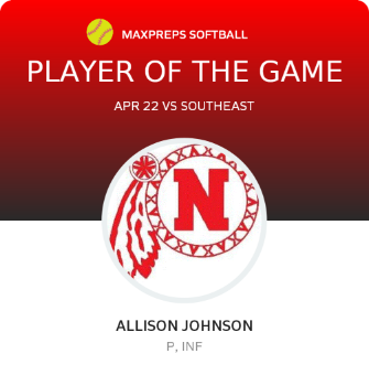 #13 Allison Johnson Player of the Game badge