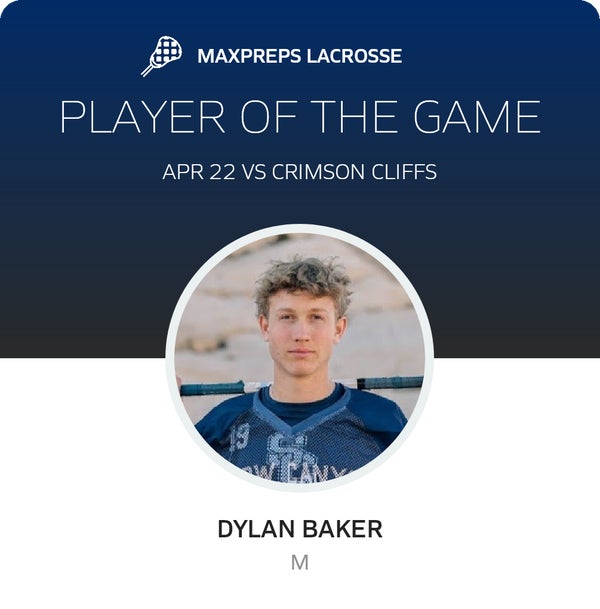 #19 Dylan Baker Player of the Game badge