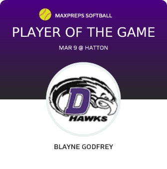 #19 Blayne Godfrey Player of the Game badge