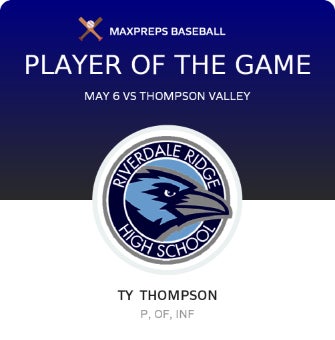 #11 Ty Thompson Player of the Game badge