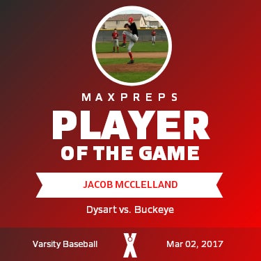 #19 Jacob McClelland Player of the Game badge
