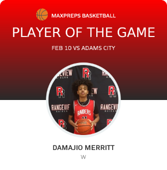 #11 Damajio Merritt Player of the Game badge