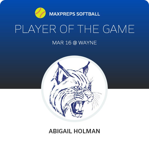 #7 Abigail Holman Player of the Game badge