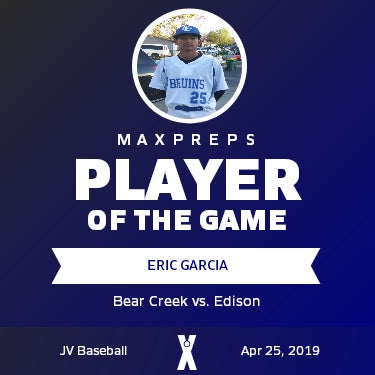 #23 Eric Garcia Player of the Game badge