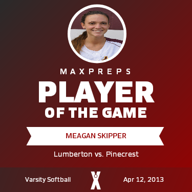 #9 Meagan Skipper Player of the Game badge
