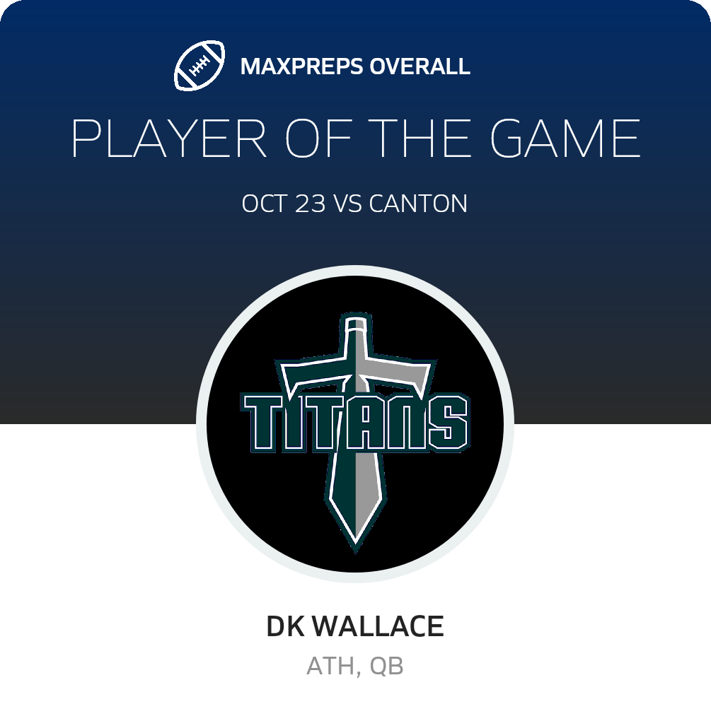 #1 DK Wallace Player of the Game badge